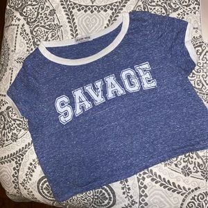 Savage Cropped Tee